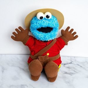 Sesame Street / Gund  Cookie Monster Canadian Mountie Plush 2012